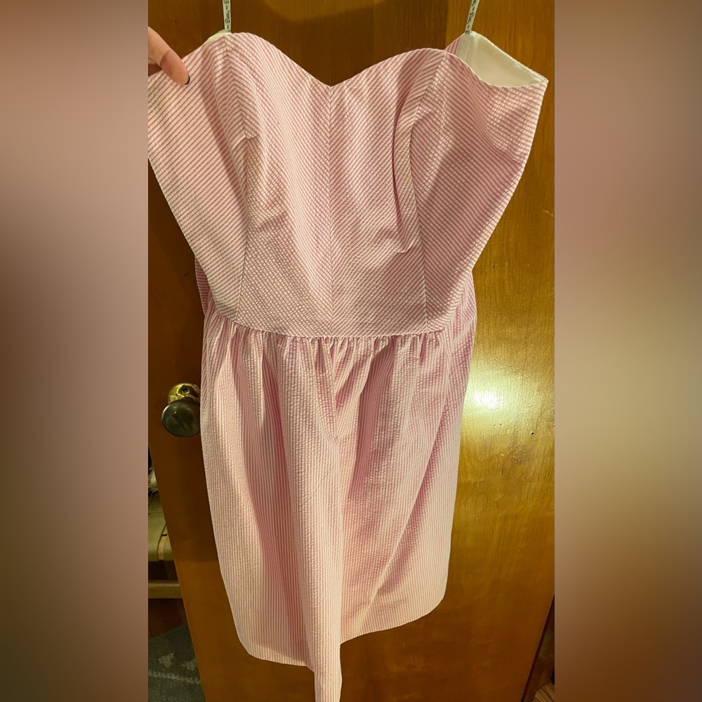 Pink seersucker Lily Pulitzer dress